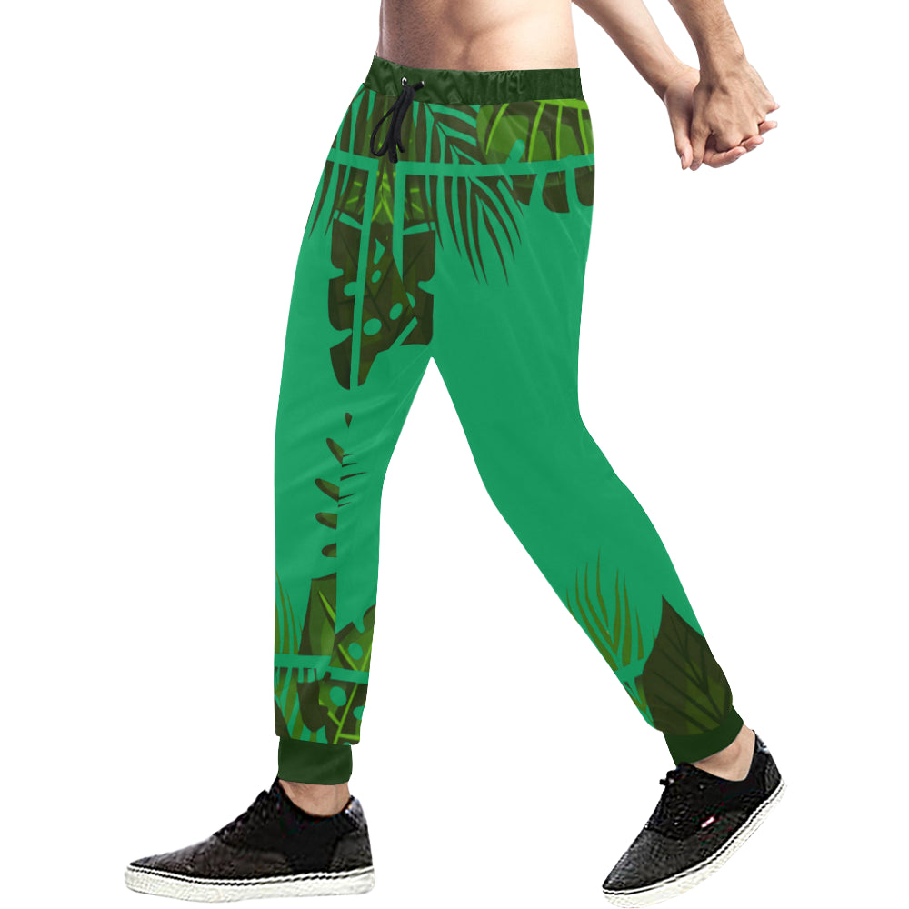 TROPICAL FOREST Men's All Over Print Sweatpants