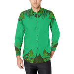 TROPICAL FOREST LOGO Men's All Over Print Casual Dress Shirt