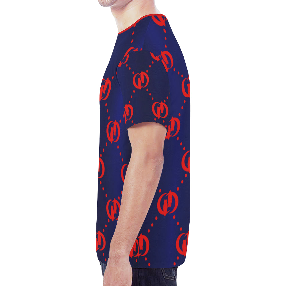 GOLDIE RED TRIANGLE New All Over Print T-shirt for Men (Model T45)