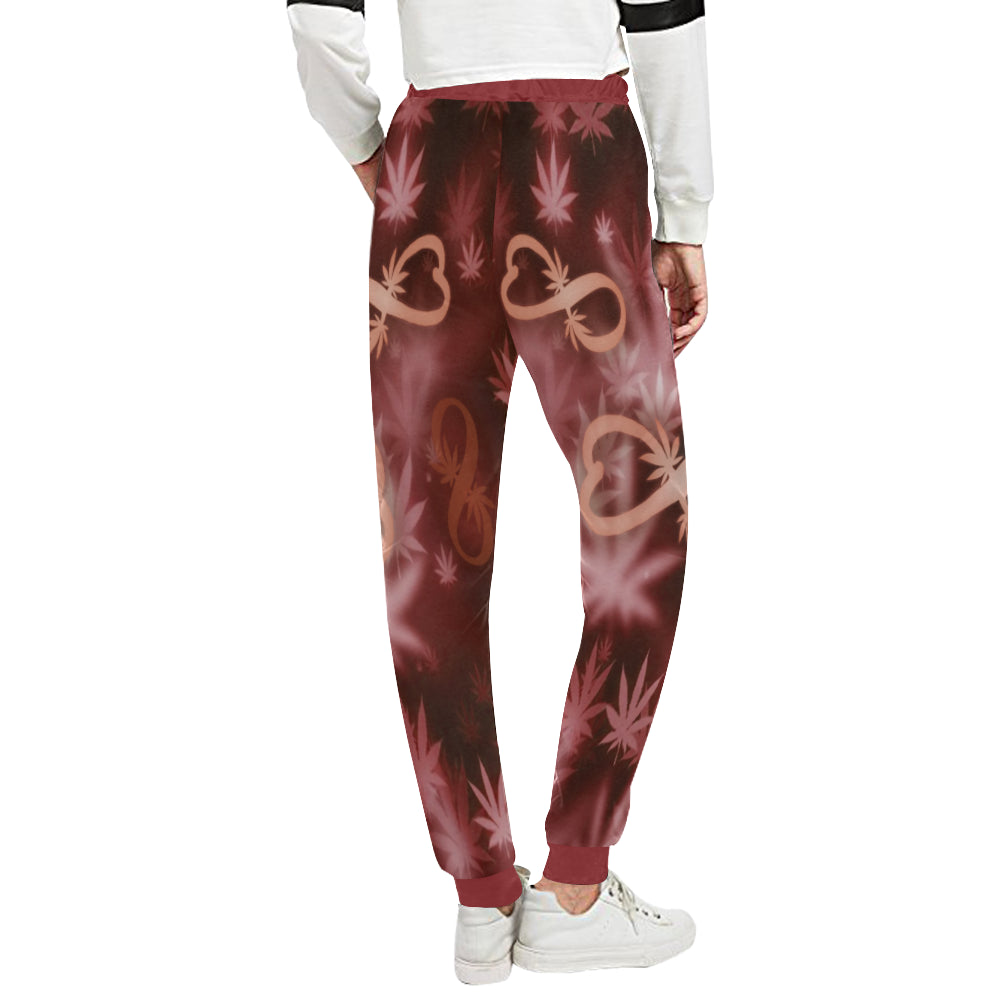 INFINITY RED COSMOS Women's All Over Print Sweatpants (Model L11)