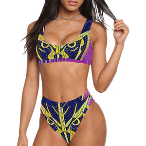 THE OWLFORMERS Sport Top & High-Waisted Bikini Swimsuit