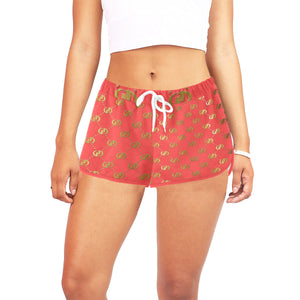 EXCELLENCE PINKGLD Women's All Over Print Relaxed Shorts