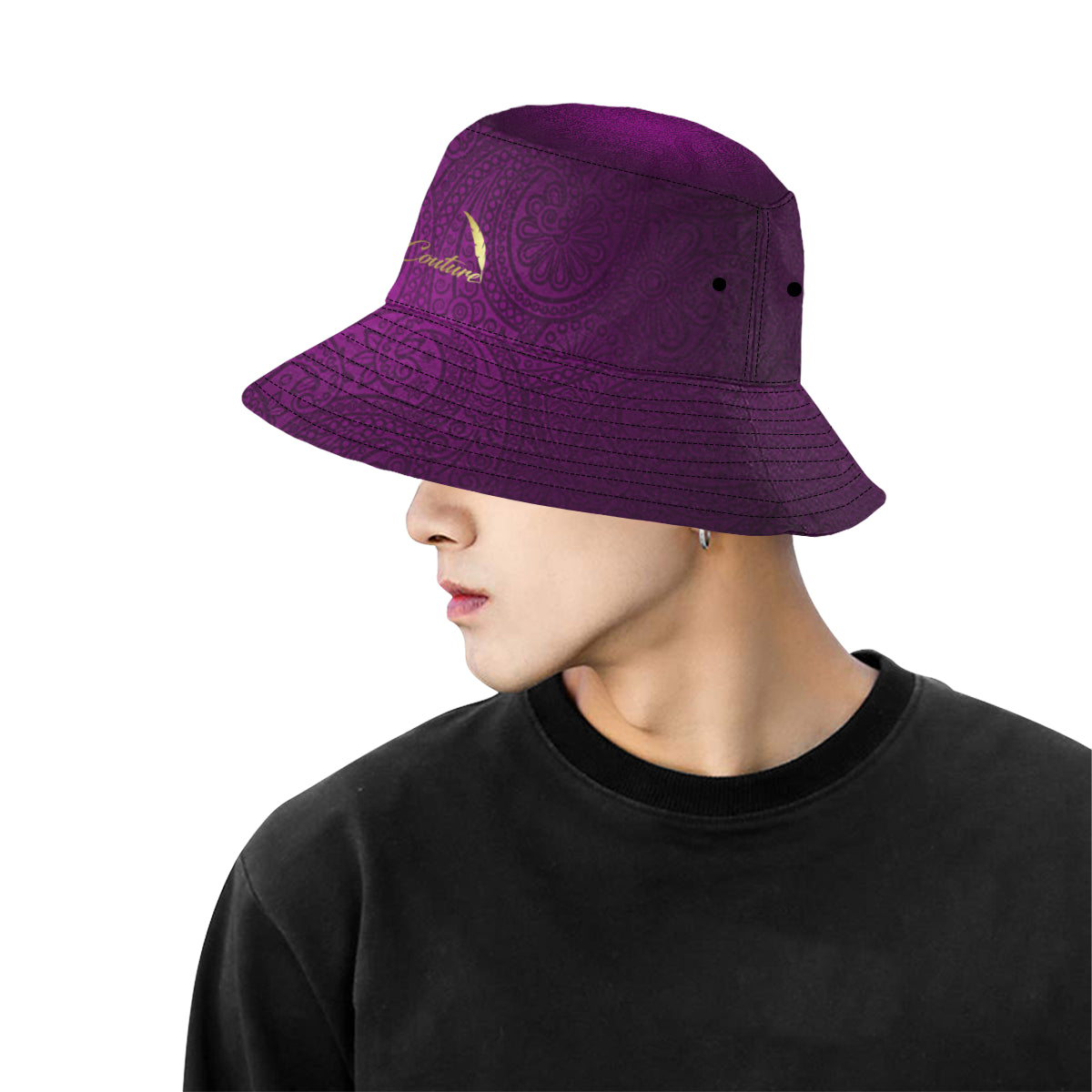 LUXURY GANG-PURPLE All Over Print Bucket Hat for Men