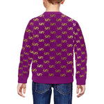 EXCELLENCE PRPL All Over Print Crewneck Sweatshirt for Kids (Model H29)