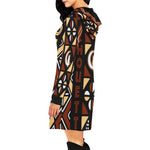 BOGOLAN STYLE All Over Print Hoodie Mini Dress