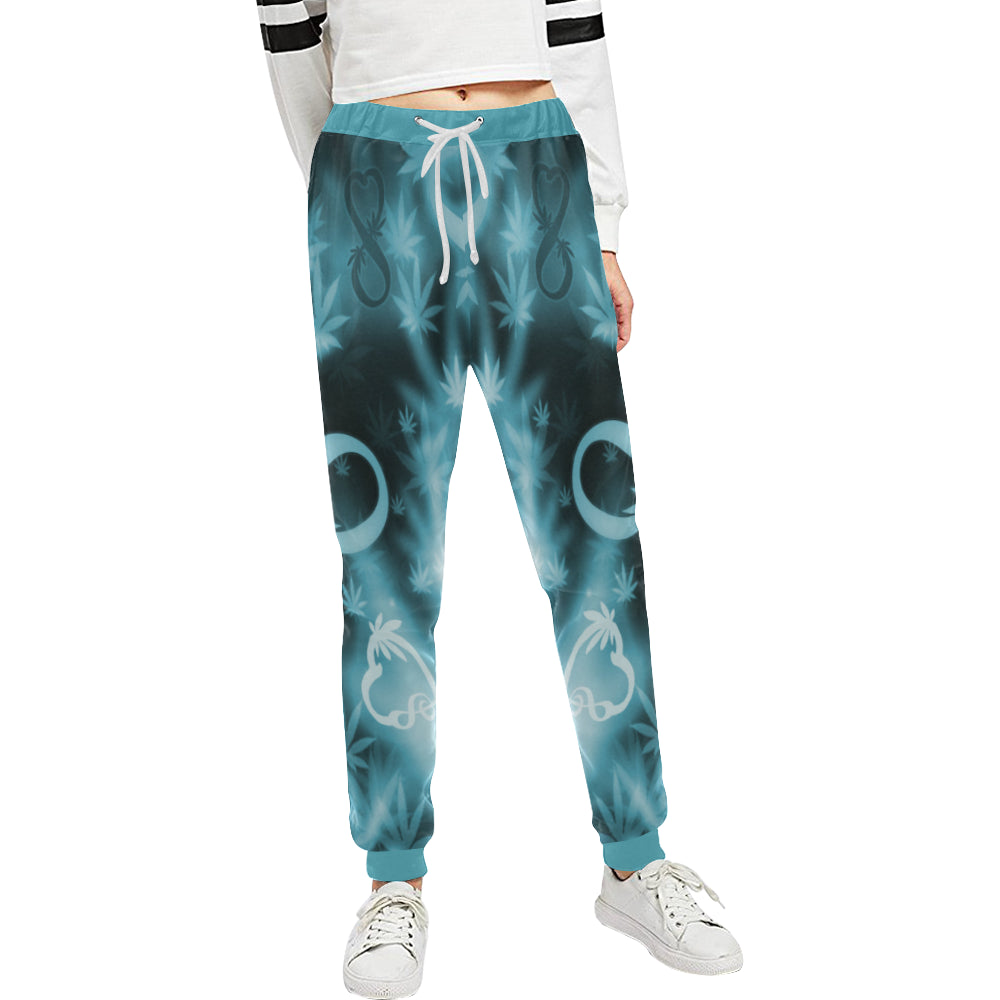 INFINITY BLUE COSMOS Women's All Over Print Sweatpants (Model L11)
