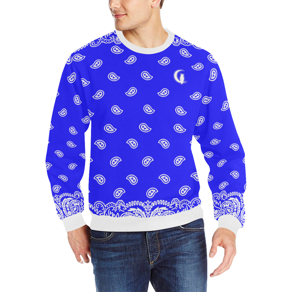 BANDANA FULLY Men's Rib Cuff Crew Neck Sweatshirt