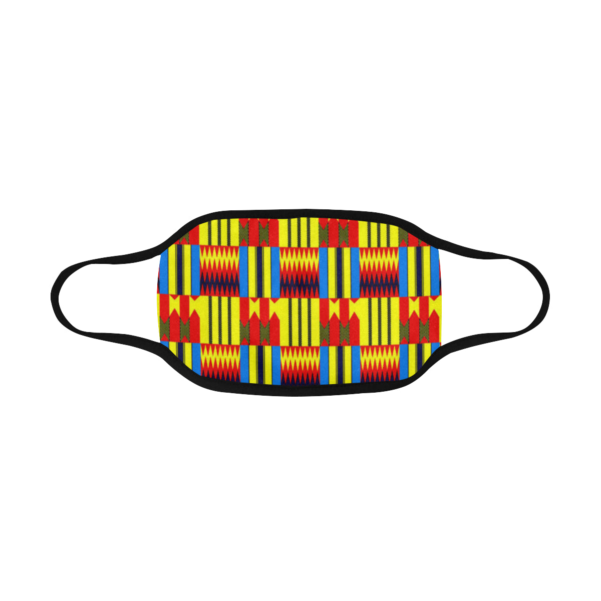KENTE BLUE Mouth Mask in One Piece (2 Filters Included)