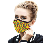 KENTE FRACTAL Mouth Mask in One Piece (2 Filters Included)