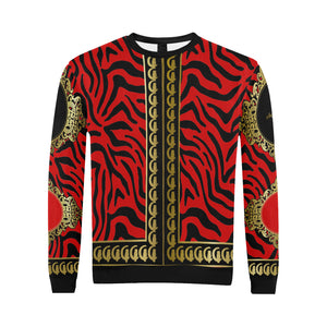 PRIVILEGE RED All Over Print Crewneck Sweatshirt for Men