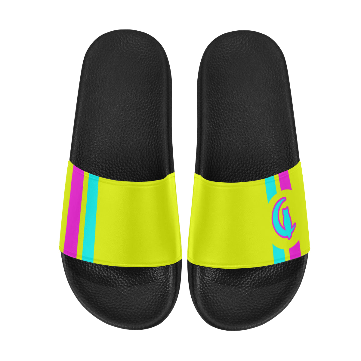 FRESH UP FLUO Men's Slide Sandals (Model 057)