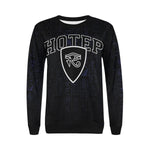 HOTEP EYES Women's Rib Cuff Crew Neck Sweatshirt (Model H34)