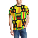 KENTE RASTA Men's All Over Print T-Shirt