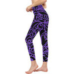 GORGEOUS PURPLE All Over Print High-Waisted Leggings