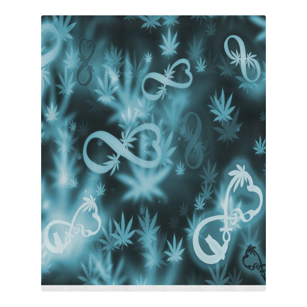 INFINITY BLUE COSMOS 3-Piece Bedding Set