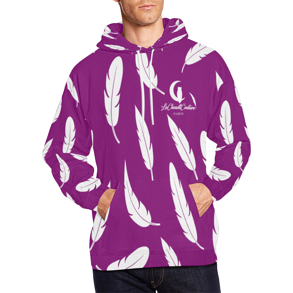 FEATHER GRAPE All Over Print Hoodie for Men