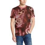INFINITY RED COSMOS Men's All Over Print T-Shirt
