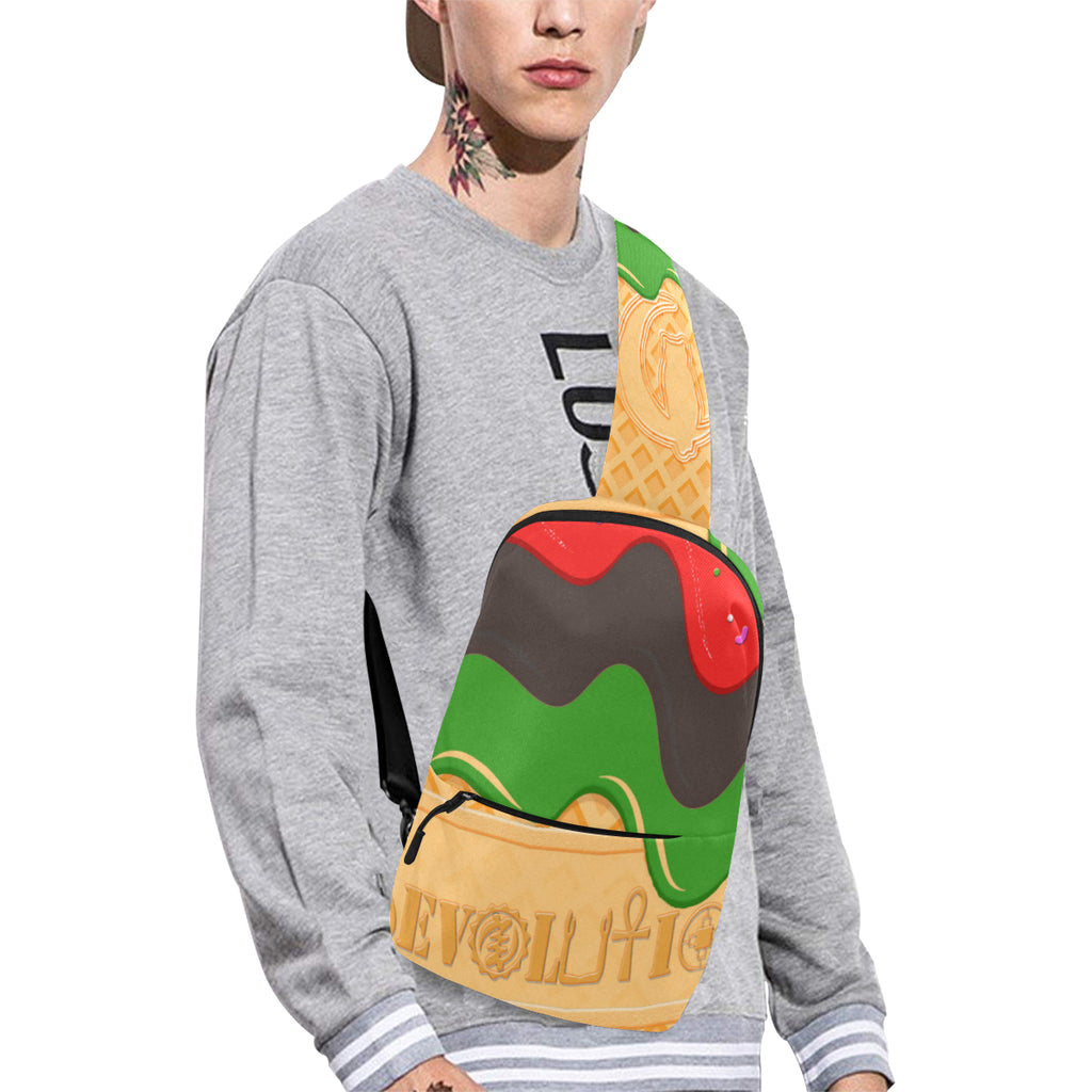 RVLTN ICE CREAM Chest Bag (Model 1678)