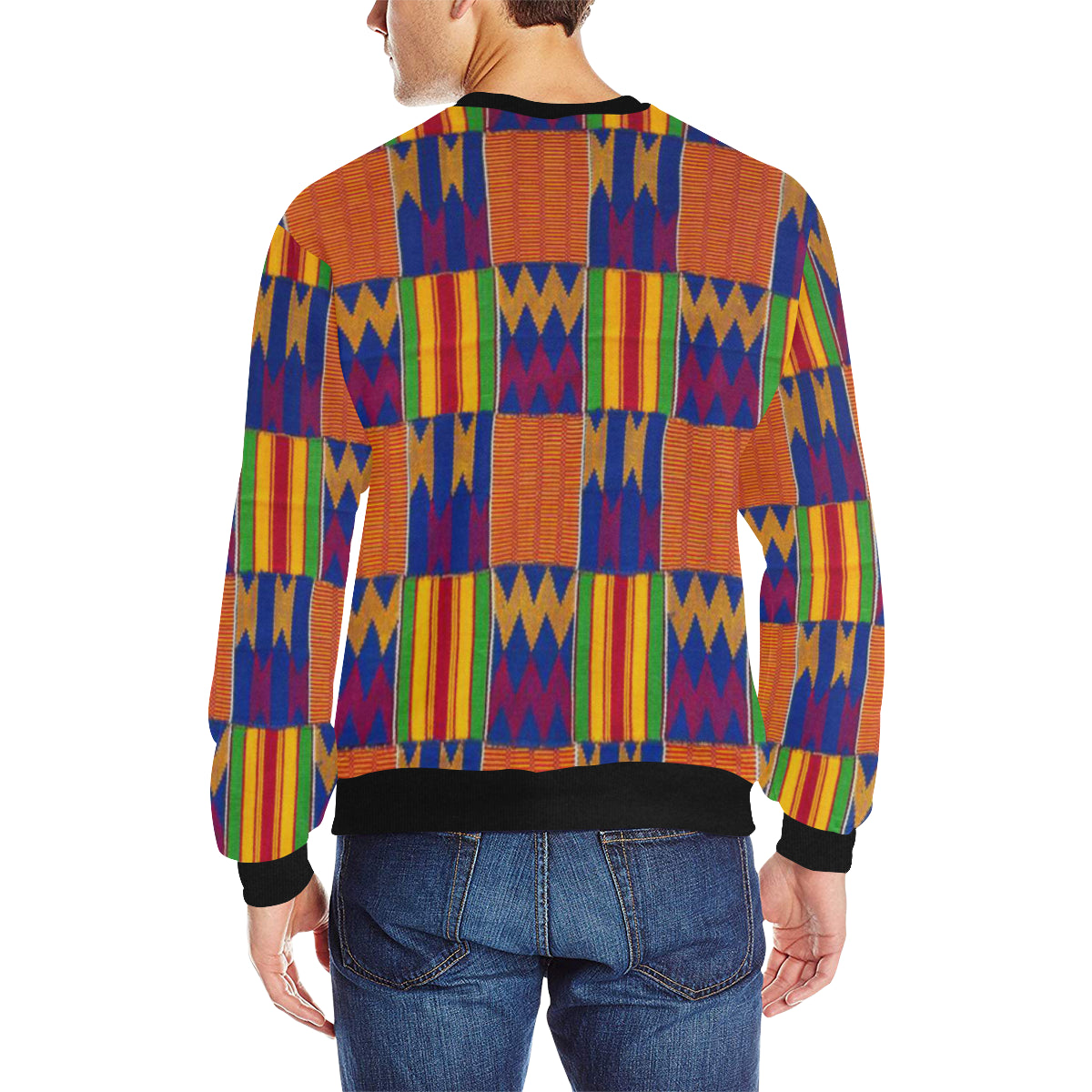 KENTE 2 Men's Rib Cuff Crew Neck Sweatshirt