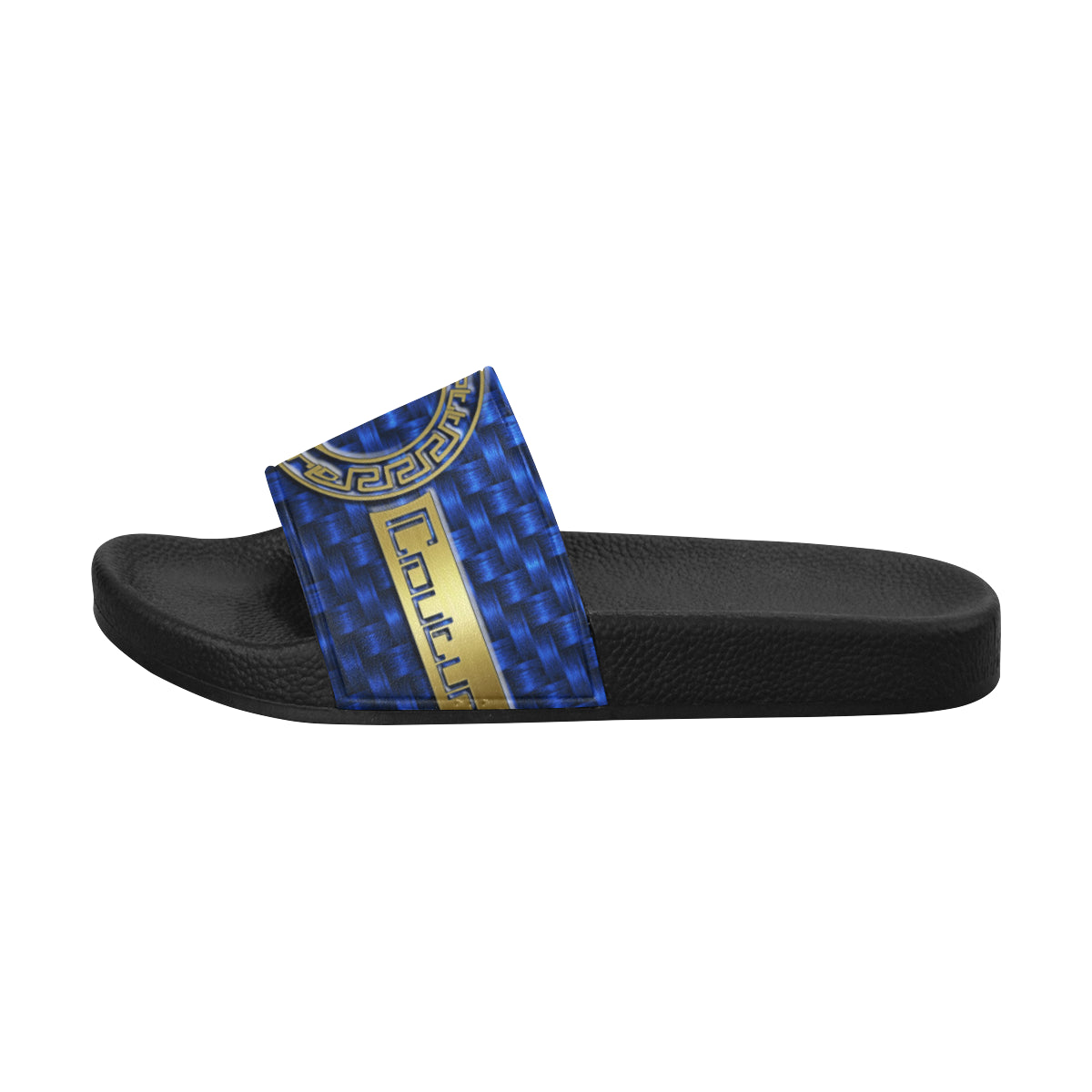 DELUXE BLUE BELT Men's Slide Sandals (Model 057)
