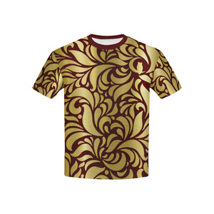 GORGEOUS LEAF Kids' T-Shirt with Solid Neck