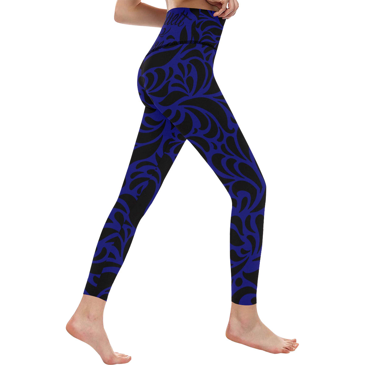 GORGEOUS BLUNAVY All Over Print High-Waisted Leggings
