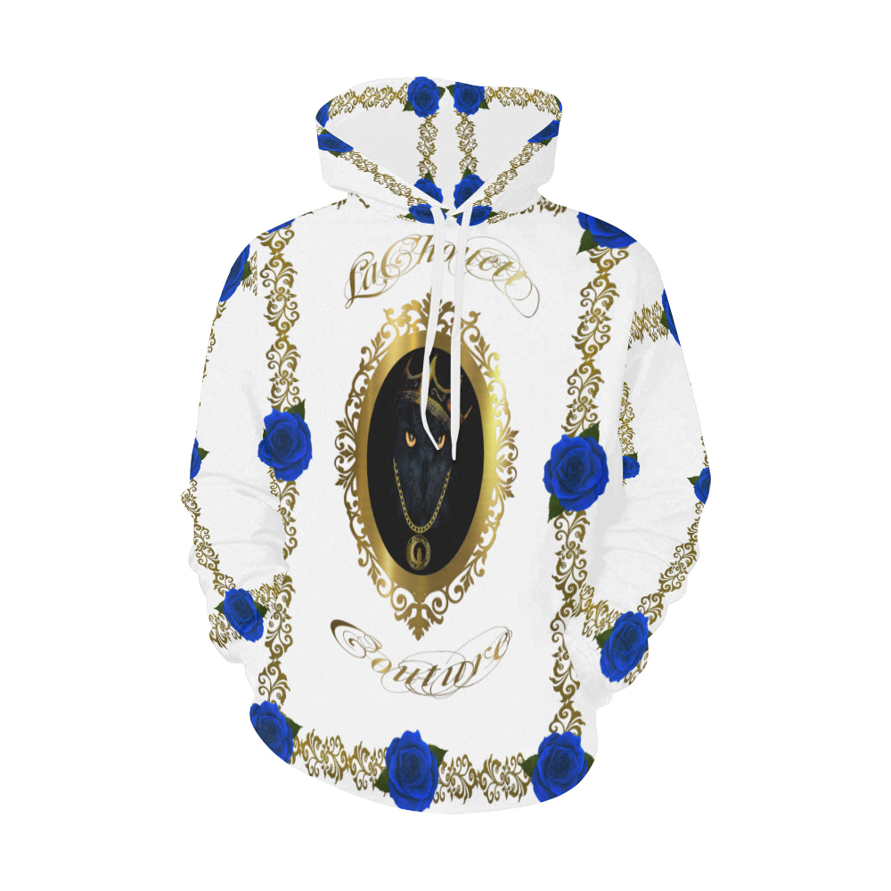 BLUE ROSES OWL All Over Print Hoodie for Men