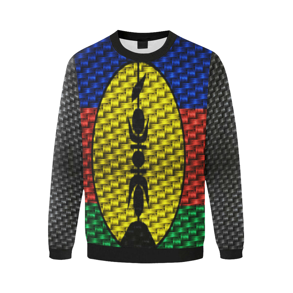 NOUVELLE CALEDONIE Men's Oversized Fleece Crew Sweatshirt