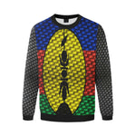 NOUVELLE CALEDONIE Men's Oversized Fleece Crew Sweatshirt