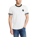 BLACC BORDER WHITE Men's All Over Print T-Shirt