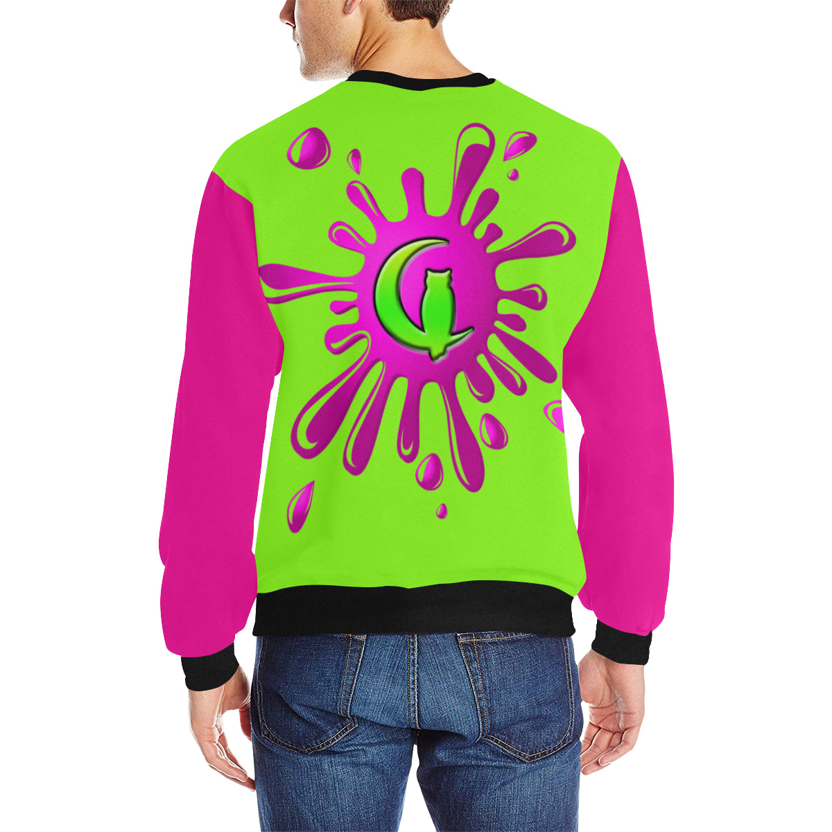 SPLASH OUT RF Men's Rib Cuff Crew Neck Sweatshirt