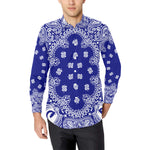 BANDANA Cs'UP Men's All Over Print Casual Dress Shirt