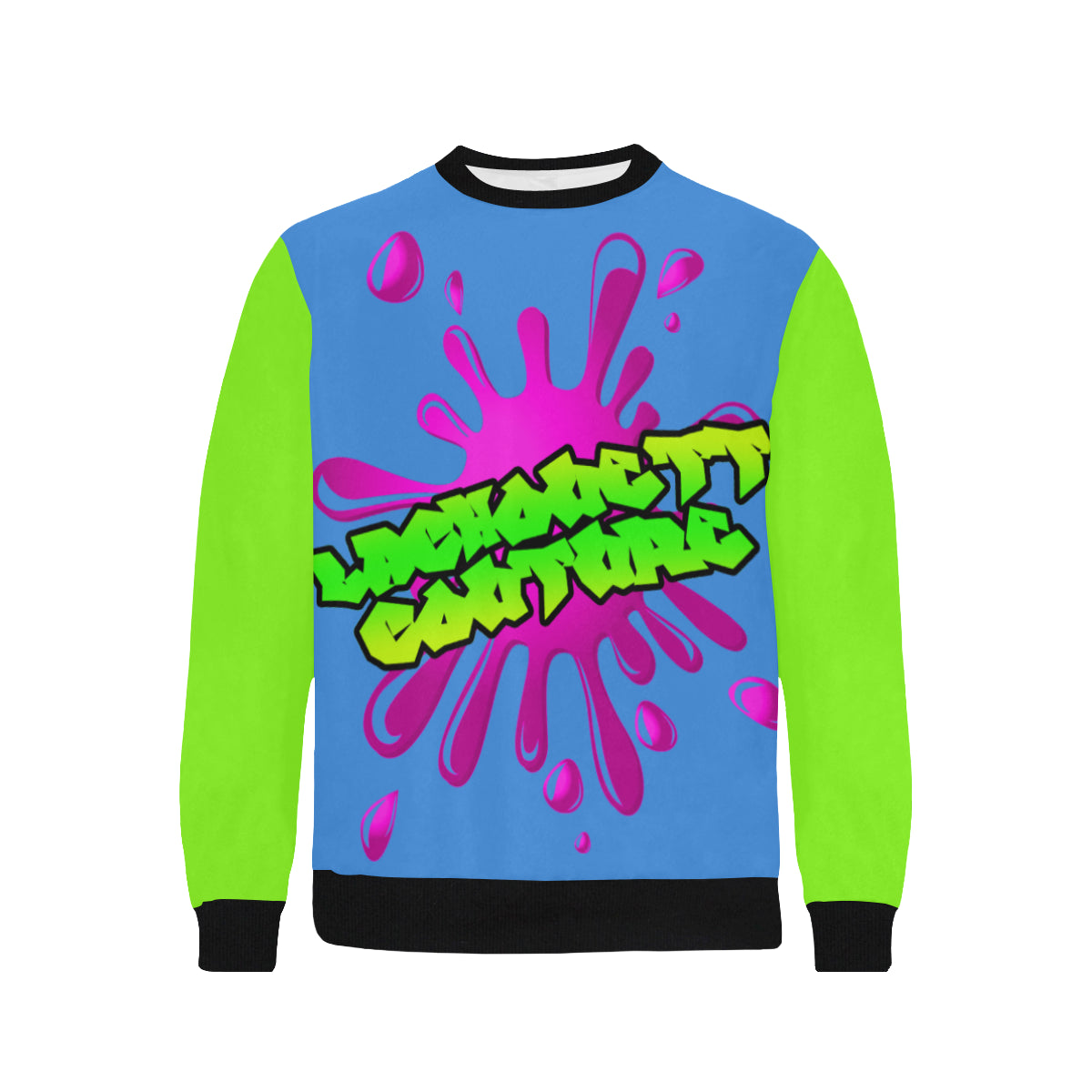 SPLASH OUT BF Men's Rib Cuff Crew Neck Sweatshirt (Model H34)