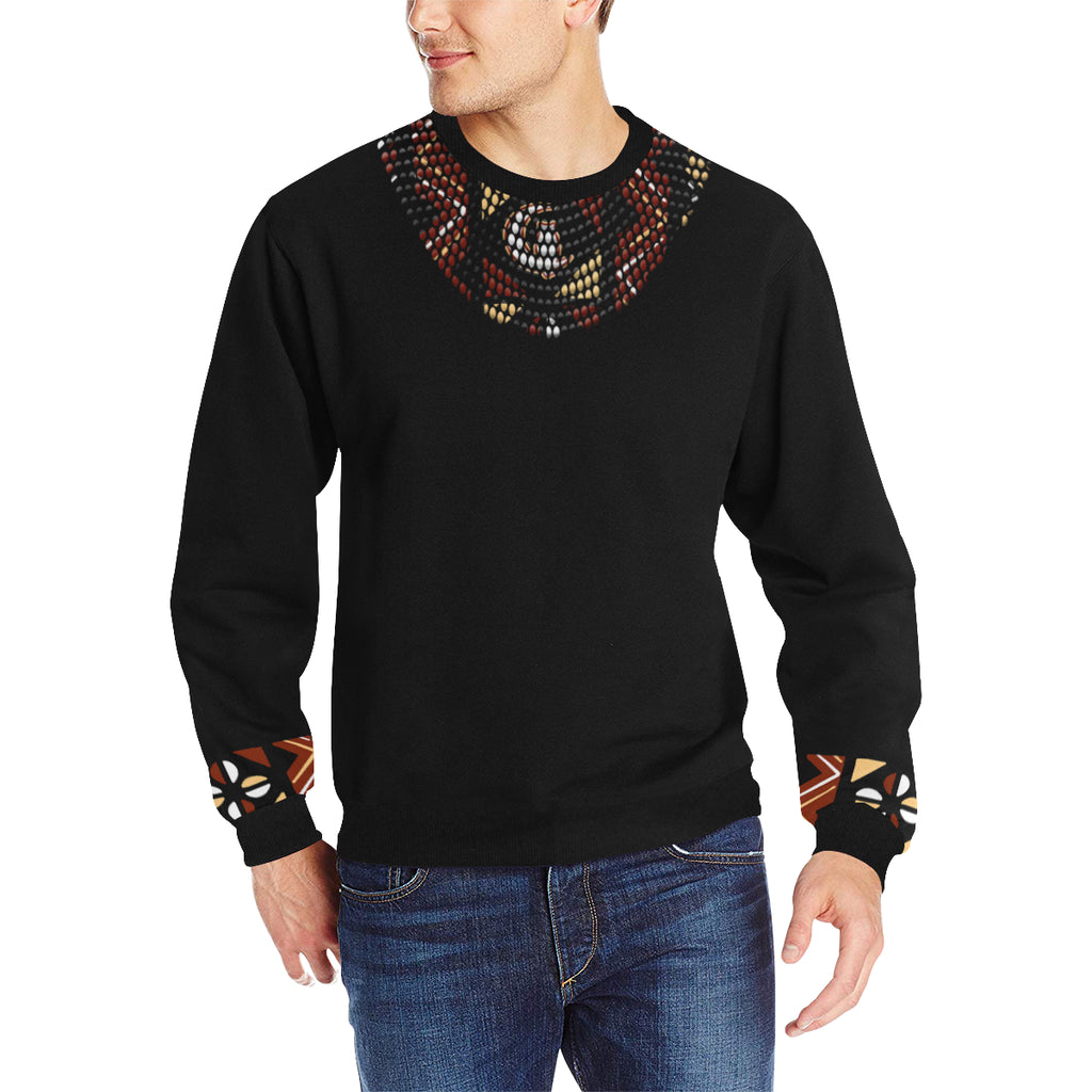 BOGOLAN STRASS Men's Rib Cuff Crew Neck Sweatshirt