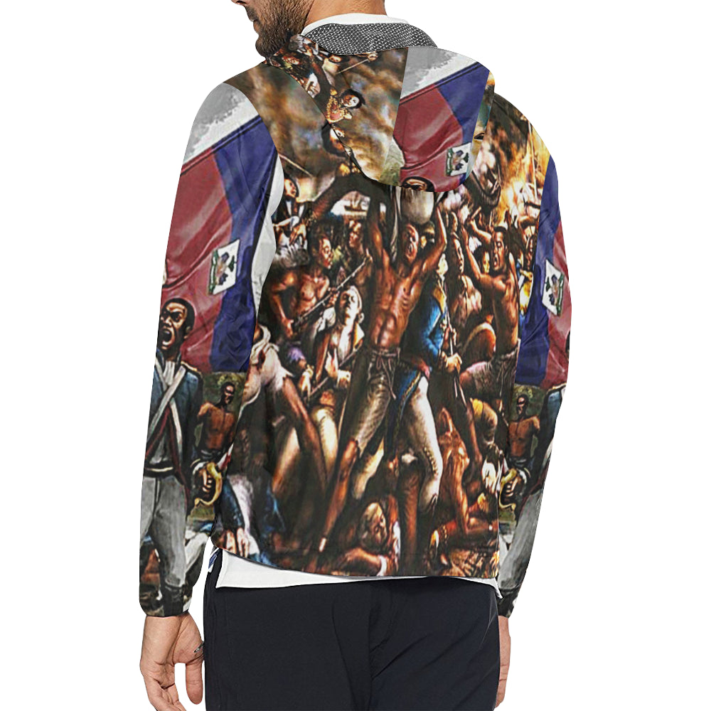 HAITI REVOLUTION All Over Print Windbreaker for Unisex