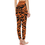 GORGEOUS ORANGE All Over Print High-Waisted Leggings