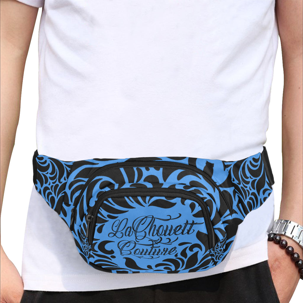 GORGIOUS LEAF BLUE Fanny Pack/Small (Model 1677)