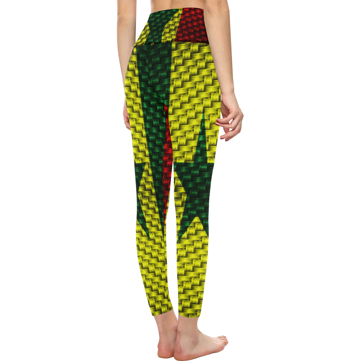 SENEGAL FLAG All Over Print High-Waisted Leggings (Model L36)