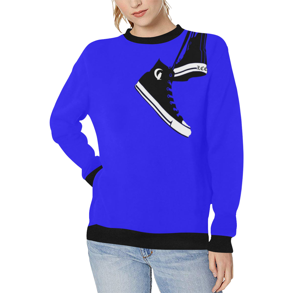 LCC CHUCC T Women's Rib Cuff Crew Neck Sweatshirt