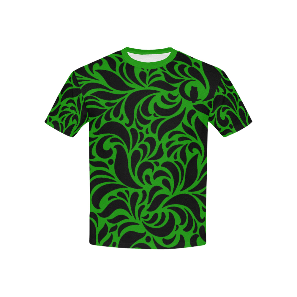 GORGEOUS LEAF Kids' T-Shirt with Solid Neck