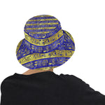 HIEROGLYPH GOLDEN BLUE All Over Print Bucket Hat for Men