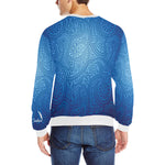 LUXURY GANG Cs' UP Men's Rib Cuff Crew Neck Sweatshirt