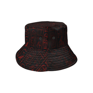 HOTEP HIERO RED All Over Print Bucket Hat for Men