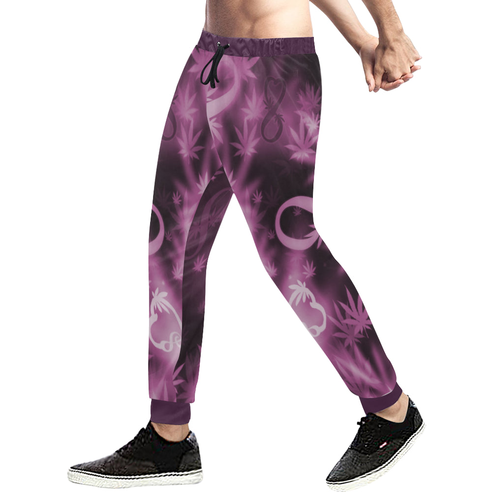 INFINITY PURPLE COSMOS Men's All Over Print Sweatpants (Model L11)