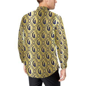 ELEGANCE GLDBL Men's All Over Print Casual Dress Shirt (Model T61)