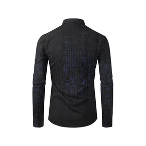 MA'AT Men's All Over Print Casual Dress Shirt (Model T61)