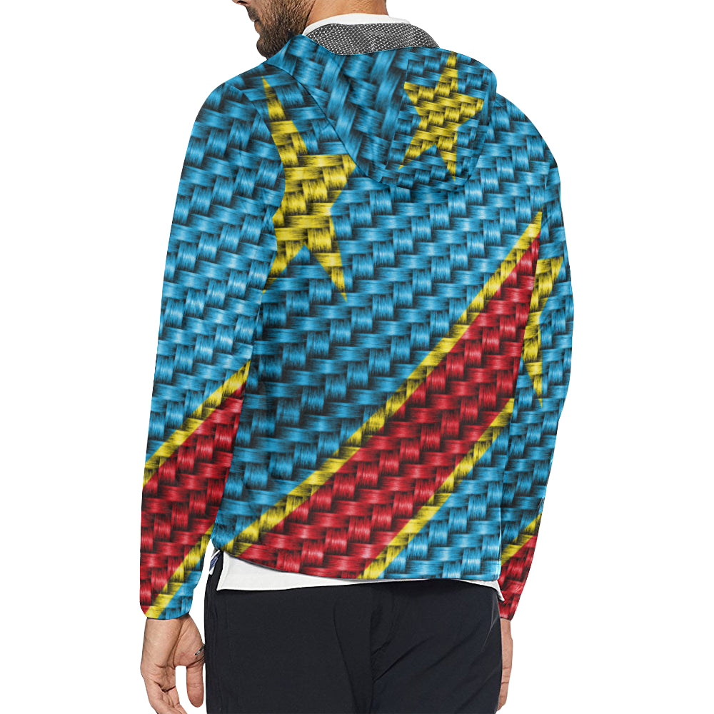 REP OF CONGO FLAG All Over Print Windbreaker for Unisex