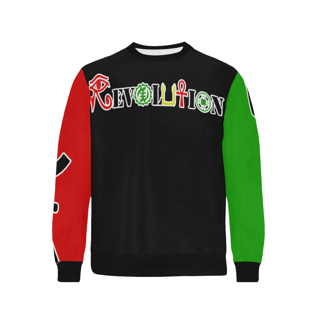 REVOLUTION RBG Men's Rib Cuff Crew Neck Sweatshirt