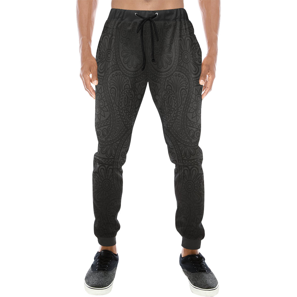 LUXURY GANG BLACC Men's All Over Print Sweatpants (Model L11)
