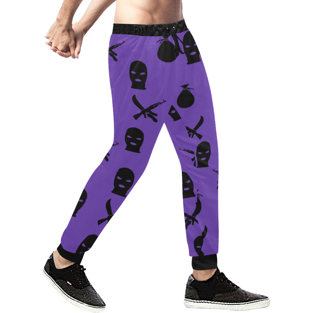 DRILLIN PURPLE Men's All Over Print Sweatpants (Model L11)